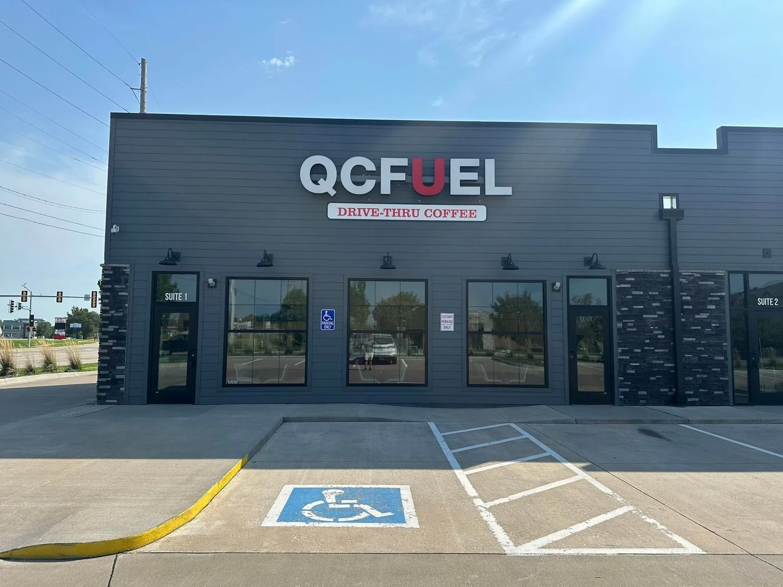 The QC Fuel storefront on Utica Ridge Road in Davenport
